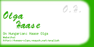 olga haase business card